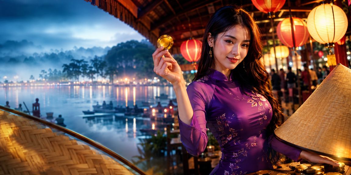 Trò chơi bài truyền thống tại Đà Lạt kết hợp nón lá – biểu tượng văn hóa giải trí Việt Nam